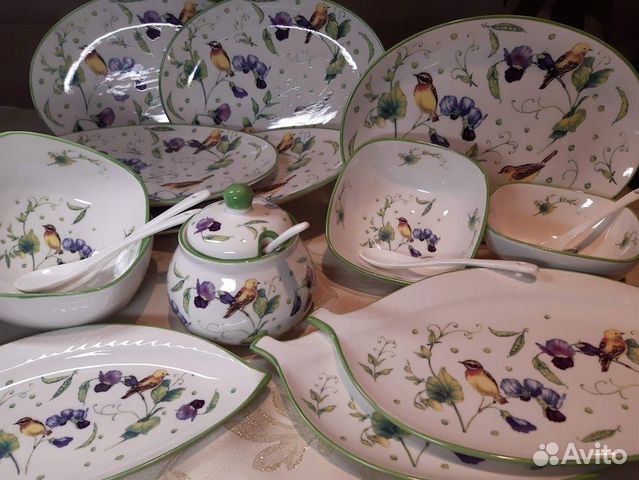 Посуда Зеленый сад 16 предметов Фарфор
