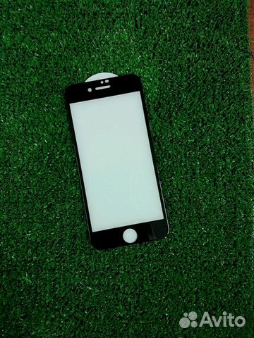 Защ.стекло 3D для iPhone 7 (белое/черное) +уст.бес