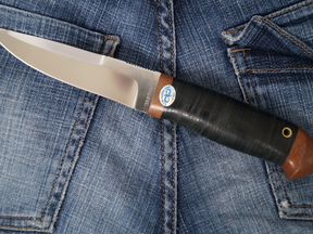 Нож разделочный "Хаски" кожа 95х18