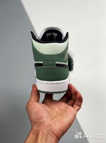 Nike Air Jordan 1 Mid SE Dutch Green Black Barely