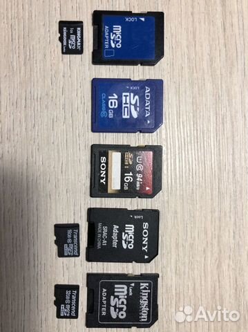 Карта памяти MicroSD + адаптер