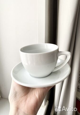 Белый чайный кофейный сервиз на 6 персон