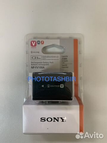 Аккумулятор sony np fv100a