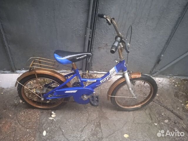 Детский велосипед 4+ в нормальном состоянии