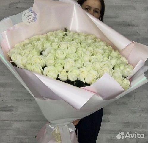 Букет из 101 белой розы