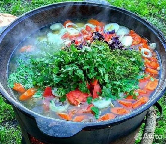 Казан чугунный из Намангана 40 л антипригарный