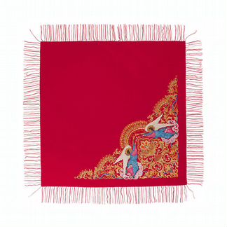 Платок «ангел хранитель», Р.2581, красный