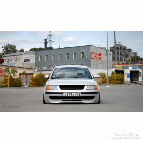 Юбка переднего бампера Volkswagen Passat B5 Zender