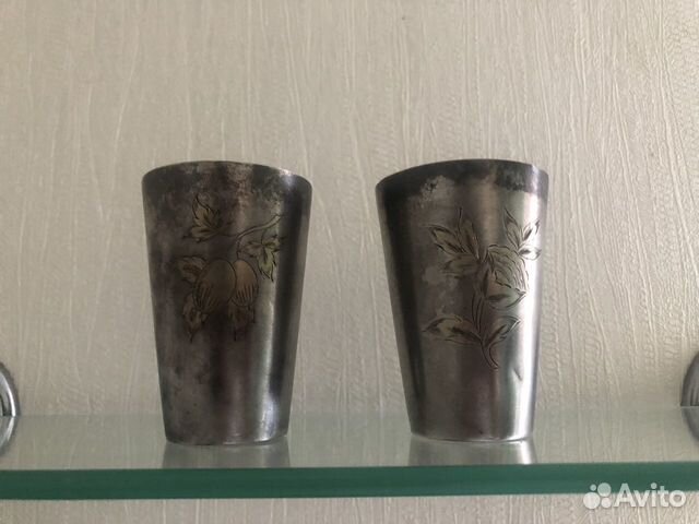 Мельхиоровые стопки