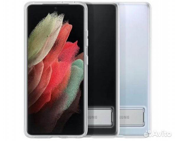 Оригинал Чехол Clear Standing на Samsung S21 Ultra