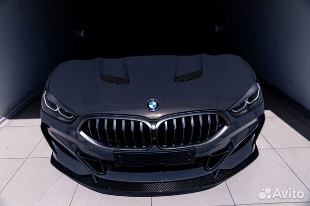 Карбоновый сплиттер переднего бампера BMW M850i