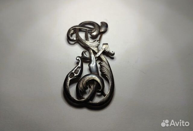 Старинный вензель(монограмма) серебро
