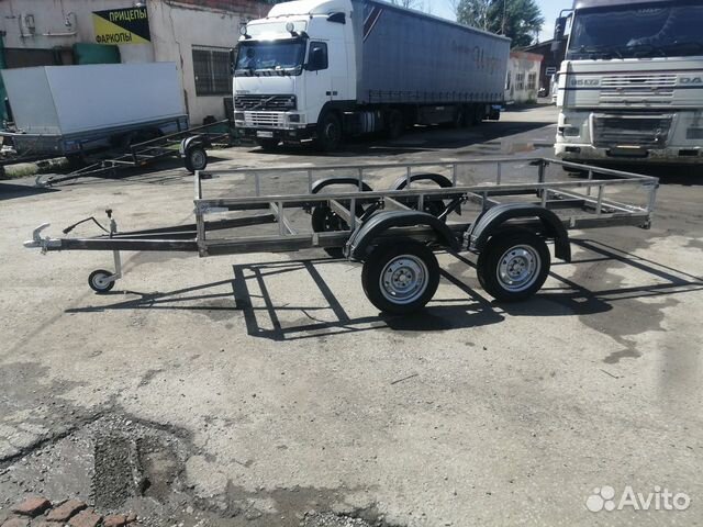 Прицеп двухосный от завода, в сборе с птс