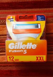 Gillette fusion 5, кассеты для бритья 12 шт