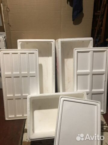 Термоконтейнер пенопластовый ящик с крышкой