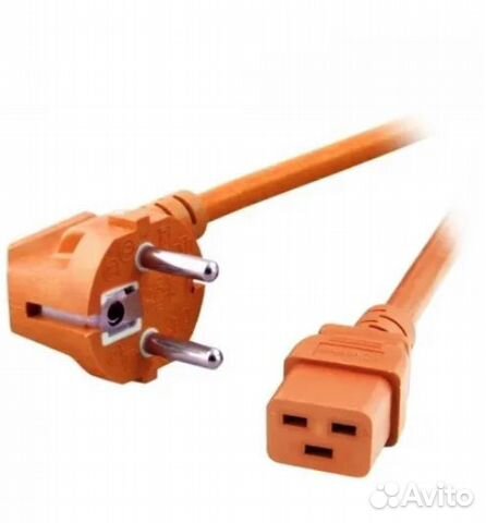 Кабель питания для майнинга 3х2.5 вилка C19