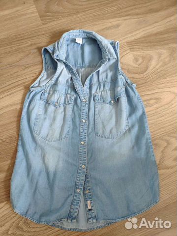 Bershka рубашка 44-46 р х/б