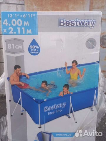 Бассейн каркасный 400/211 с фильтром