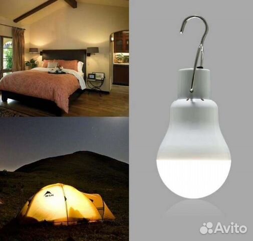 Переносная лампа на солнечной батареи