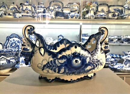 Ваза конфетница гжель