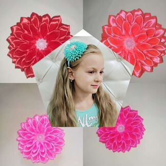 Цветок на ободок,повязку,шапку