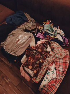 Вещи на девочку пакетом р-р 122-140 34 единицы