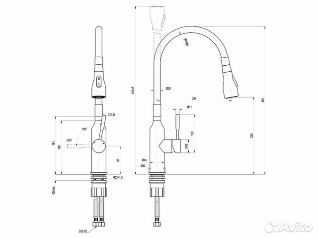 Смеситель для кухни Lemark Expert LM5082S-White