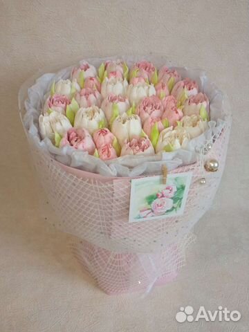 Букет из зефира. Цветы