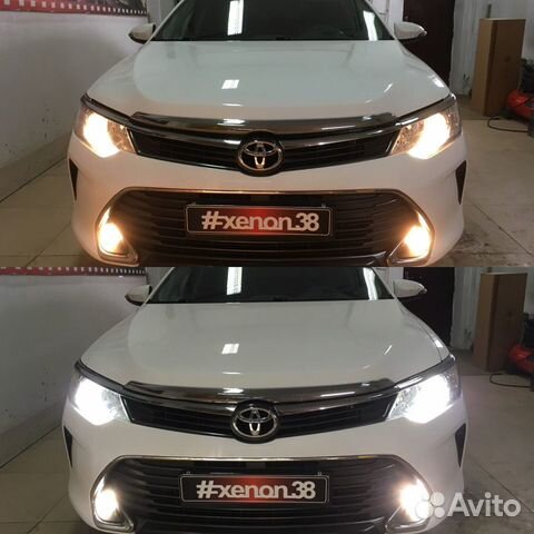Установка ксенона Toyota Camry