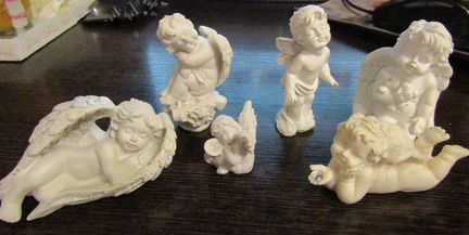 Фигурки ангелочки, Подставка для телефона