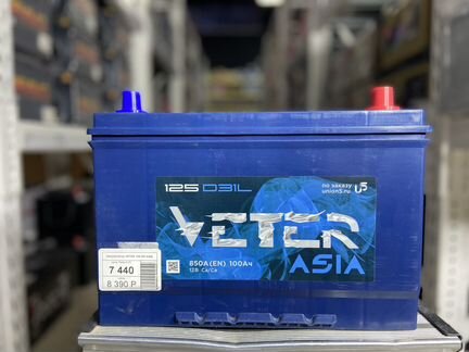 Аккумулятор Veter 100 Ah 850 A