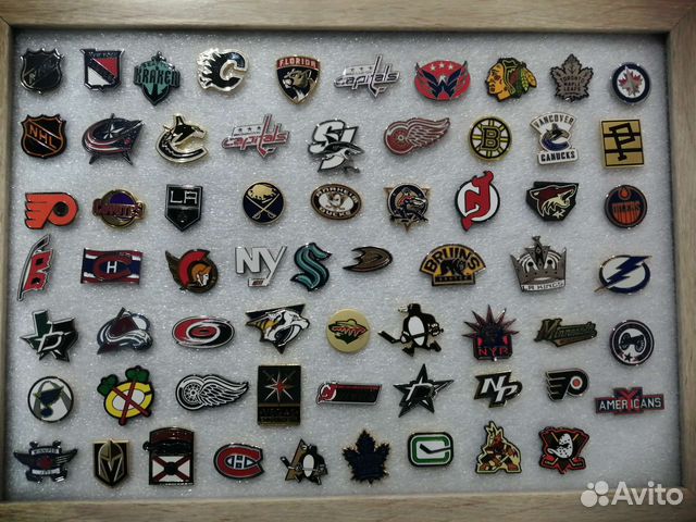 Значки хоккейные. Клубы нхл