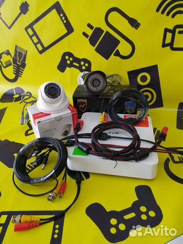 Комплект видеонаблюдения в пивной маркет установка