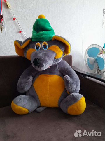 Большая мягкая игрушка мышь