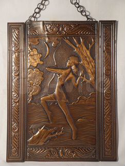 Чеканка панно медь