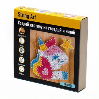Картина из ниток String Art Единорог (SAC005)