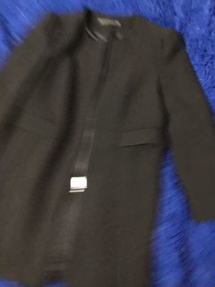 Пальто Zara чёрное 44