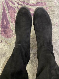 Замшевые ботфорты stuart weitzman