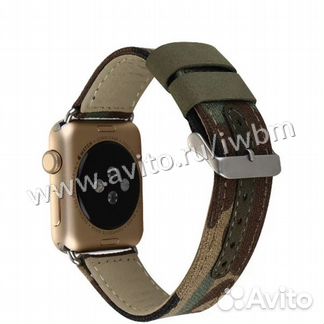 Ремешок джинсовый для Apple Watch 38/40 мм, хаки