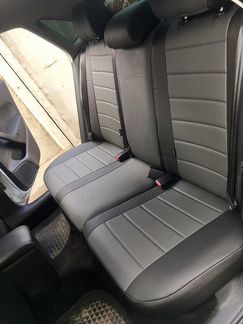 Модельные чехлы Фольксваген Поло из экокожи