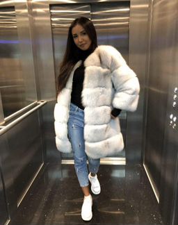 Шуба из песца