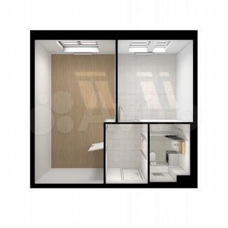 1-к квартира, 39.3 м², 21/22 эт.