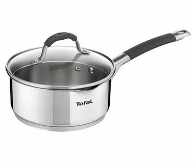 Набор кастрюль tefal с носиком, нержавейка, новый