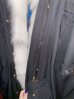 Парка с натуральным мехом