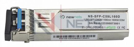 Оптический трансивер1.25G,cwdm,1590nm,160km,LC,DDM
