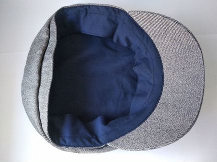 Фуражка / кепи серая с золотистым люрексом