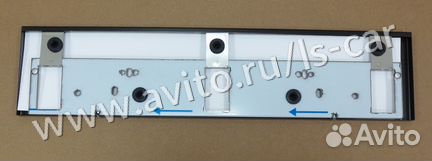 Рамка номерного знака 001А чёрная