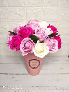 Букет из мыльных цветов