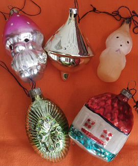 Ёлочные игрушки СССР и гдр