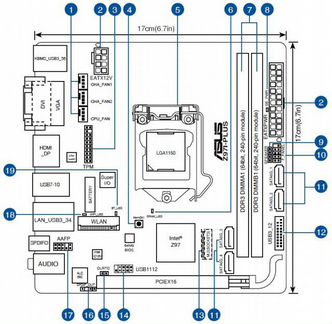 1150 мал золотник asus Z97I plus